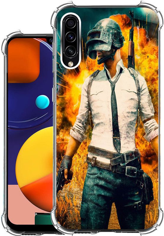 ONLITE Back Cover for Samsung Galaxy A50s  (Yellow, Shock Proof, Silicon, Pack of: 1)