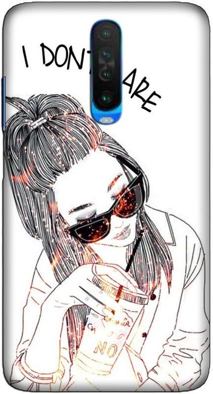 CROKIAN Back Cover for POCO X2 Attitude girl Back Cover  (Multicolor, Hard Case, Pack of: 1)