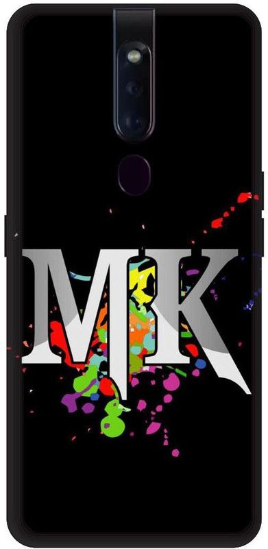KARJUN Back Cover for OPPO F11 Pro, M, K Latter Multicolour Printed  (Multicolor, Hard Case, Pack of: 1)