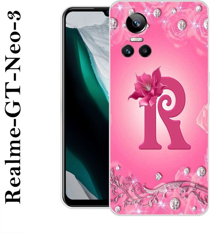 Sswastik Back Cover for Realme GT Neo 3  (Pink, Silver, Silicon)