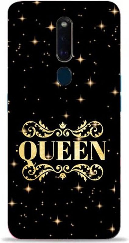 Fanny Back Cover for Oppo F11 Pro  (Black, Gold, Hard Case)
