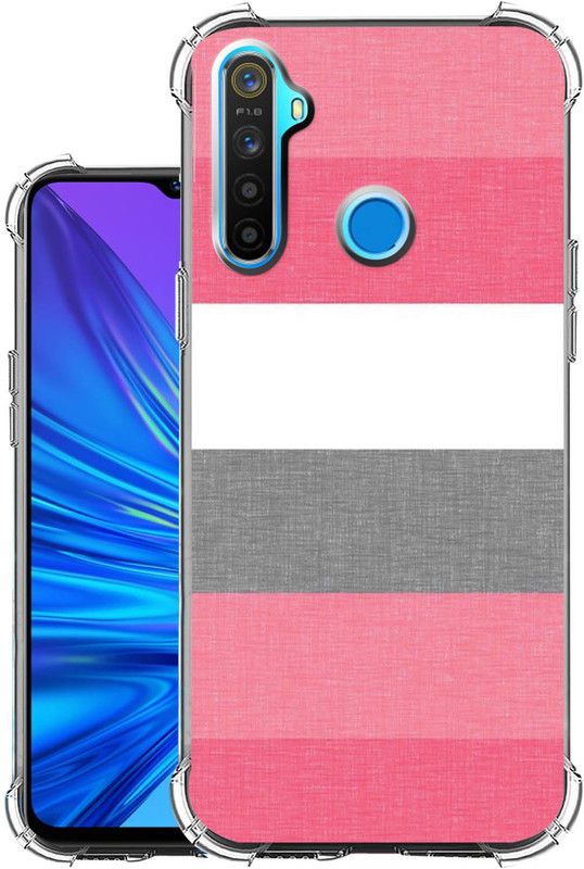 Snazzy Back Cover for realme 5 pro  (Pink, Shock Proof, Silicon, Pack of: 1)