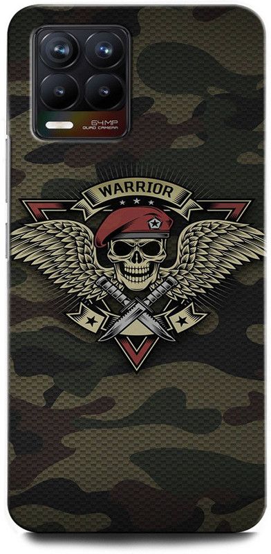 GRAFIQE Back Cover for Realme 8 Pro RMX3081 KAMO SKULL, WARRIOR, INDIAN ARMY, ARMY, CAMO EAGLE  (Multicolor, Shock Proof, Pack of: 1)