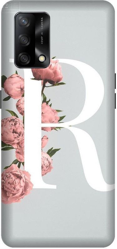 VS PRINT LINK Back Cover for OPPO F19s (4G) , CPH2223 , R letter,R name R word , Printed Back Cover  (White, Hard Case, Pack of: 1)