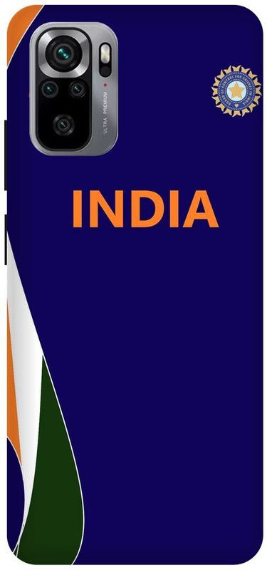 DIKRO Back Cover for REDMI Note 10S, MZB08PLIN, TEAM, INDIA, DRESS, CODE, BLUE, JERSEY  (Blue, Hard Case, Pack of: 1)
