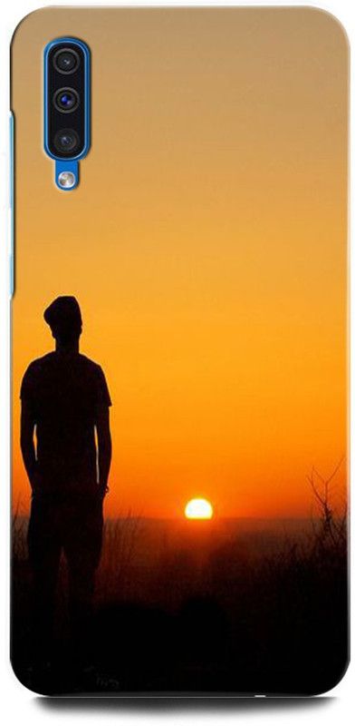 ORBIQE Back Cover for SAMSUNG Galaxy A50s ALONE BOY, NATURE, SUN, PHOTOSHOT, MORNING VIBES  (Multicolor, Hard Case, Pack of: 1)