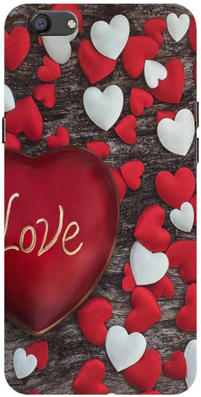 NDCOM Back Cover for Oppo F3 Plus Love Heart Printed  (Multicolor, Hard Case, Pack of: 1)