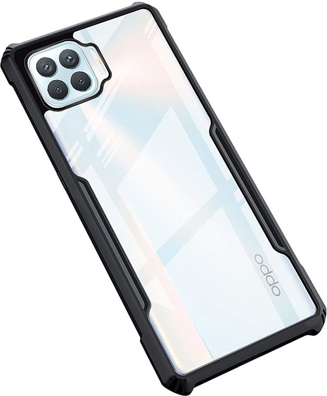 NIKICOVER Front & Back Case for Oppo F19 Pro  (Transparent, Black, Shock Proof, Pack of: 1)