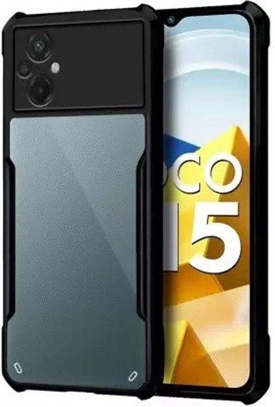 Caseline Back Cover for POCO M5 4G ,POCO M5  (Black, Grip Case, Pack of: 1)