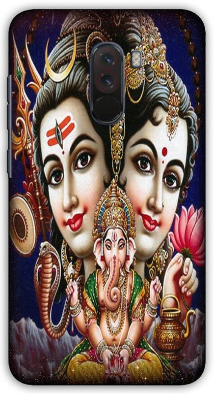 artocus Back Cover for POCO F1, POCO F1 Shiva parvati Printed Back Cover  (Multicolor, Hard Case, Pack of: 1)