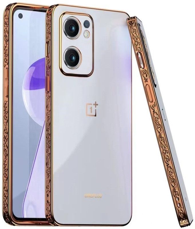 Micvir Back Cover for OnePlus Nord CE 2 5G  (Gold, Silicon, Pack of: 1)