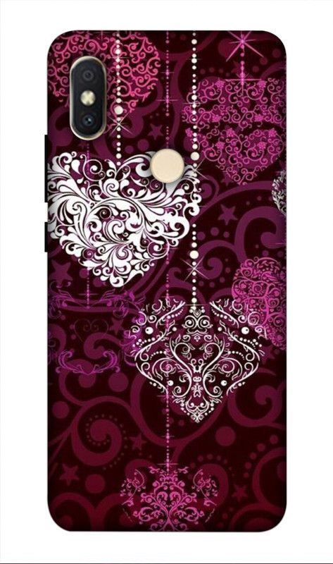 Ekish Back Cover for Mi Redmi Y2  (Purple, White, Pack of: 1)