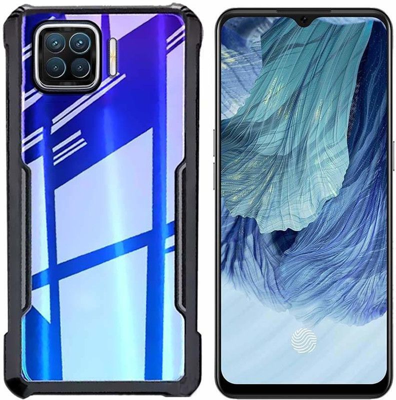 Vikefon Bumper Case for Oppo F17 Pro  (Black)