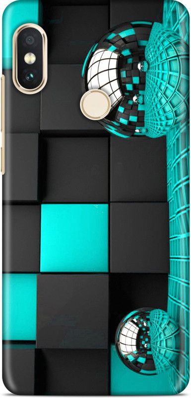 Exclusivebay Back Cover for Mi Redmi Note 5 Pro  (Black, Blue, Pack of: 1)