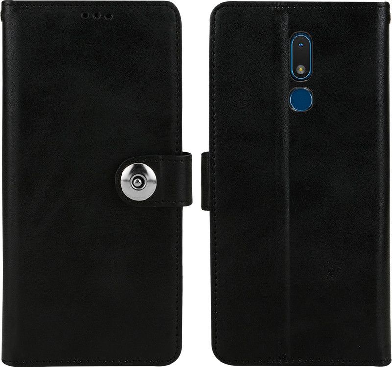 BOZTI Back Cover for Nokia C3  (Black, Grip Case, Pack of: 1)