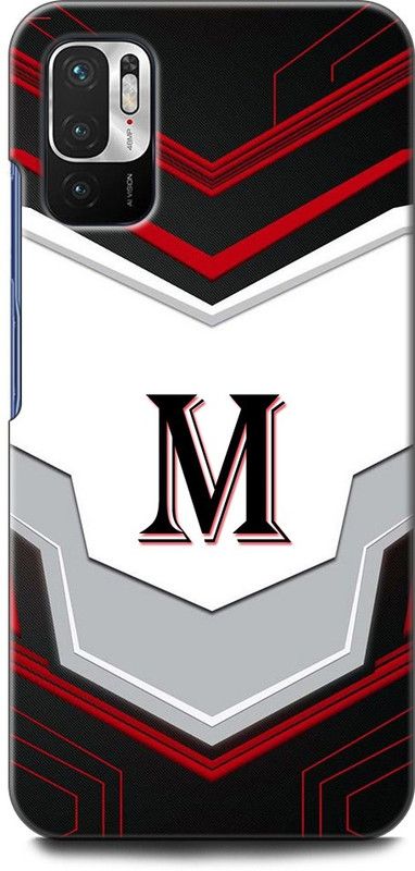Afterglow Back Cover for Redmi Note 10T 5G M, M LETTER, M NAME, M ALPHABET, ALPHABET  (Multicolor, Shock Proof, Pack of: 1)