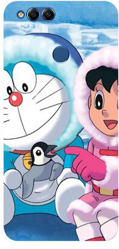 Skyhawk Back Cover for honor 7x Doraemon With Penguin  (Multicolor, Waterproof, Silicon, Pack of: 1)