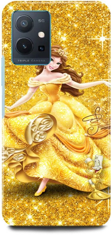 JUGGA Back Cover for OnePlus Nord CE 2 5G, GIRL, CUTE, GIRL, LOVELY, GIRL, ANIME, GOLDEN, LOVE  (Yellow, Hard Case, Pack of: 1)