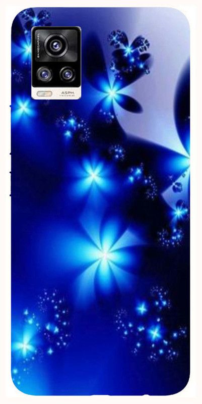 PrintCorner Back Cover for ViVO V20  (Blue, Grip Case, Silicon, Pack of: 1)