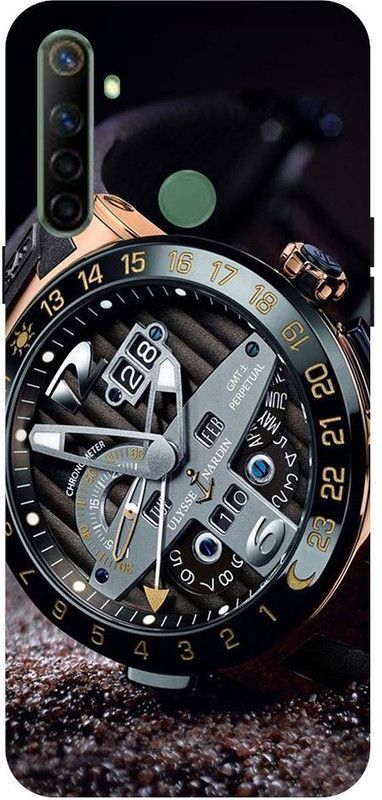 URCHIN Back Cover for Realme5 watch, time, abstract, 3d, cool, texture, hd  (Multicolor, Shock Proof, Pack of: 1)