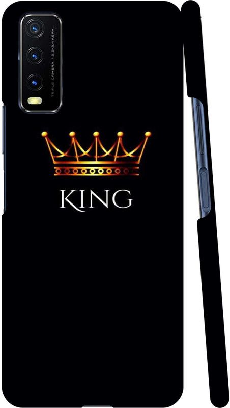 GS PANDA COLLECTIONS Back Cover for VIVO Y20i  (Black, Pack of: 1)