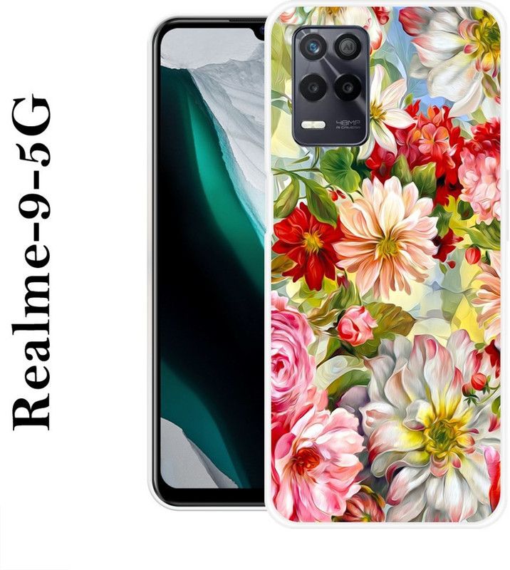 INDIALAND Back Cover for Realme 9 5G  (Multicolor, Silicon)