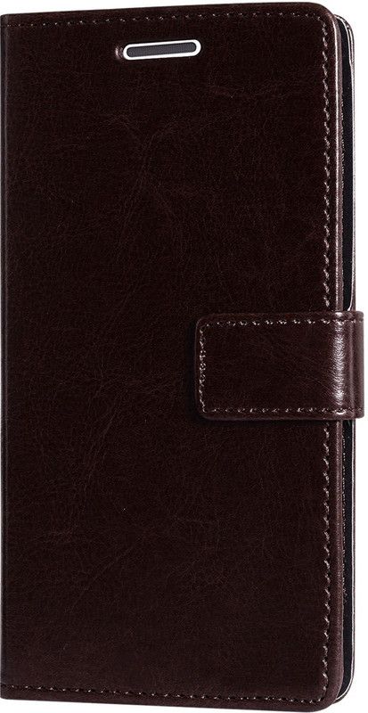 PerfectBuy Flip Cover for Mi Redmi Y1 Lite  (Brown, Pack of: 1)