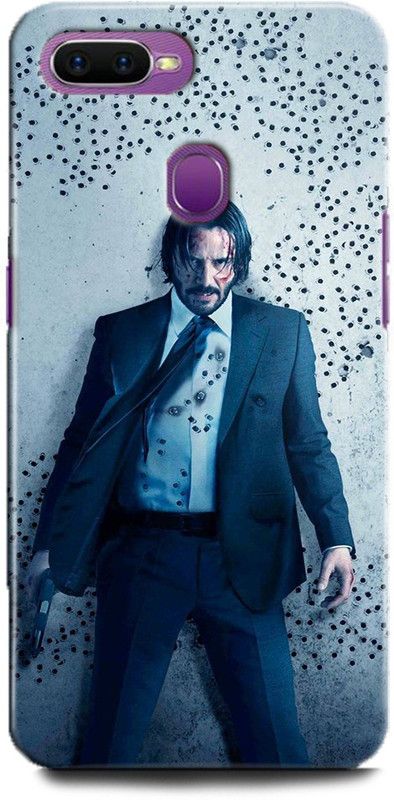 Afterglow Back Cover for Oppo A7 JOHN WICK, MOVIE, COOL, MOVIE POSTER, GUN  (Multicolor, Shock Proof, Pack of: 1)