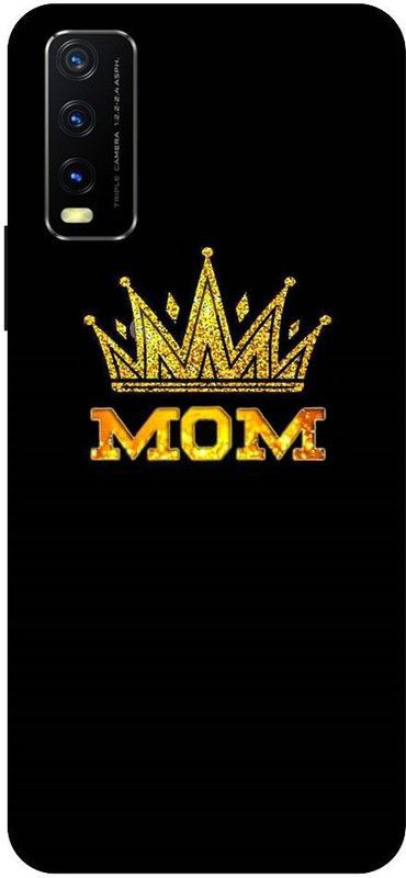 URCHIN Back Cover for Vivo Y20G Mom, I love mom, I love mom dad, love  (Multicolor, Shock Proof, Pack of: 1)