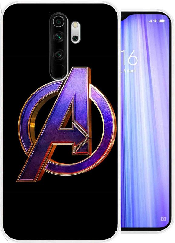SuperQueen Back Cover for Redmi Note 8 Pro  (Black, Purple, Flexible, Silicon, Pack of: 1)