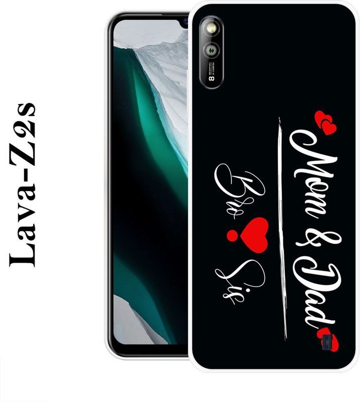 PALWALE BALAJI Back Cover for Lava Z2S  (Black, White, Grip Case, Silicon)