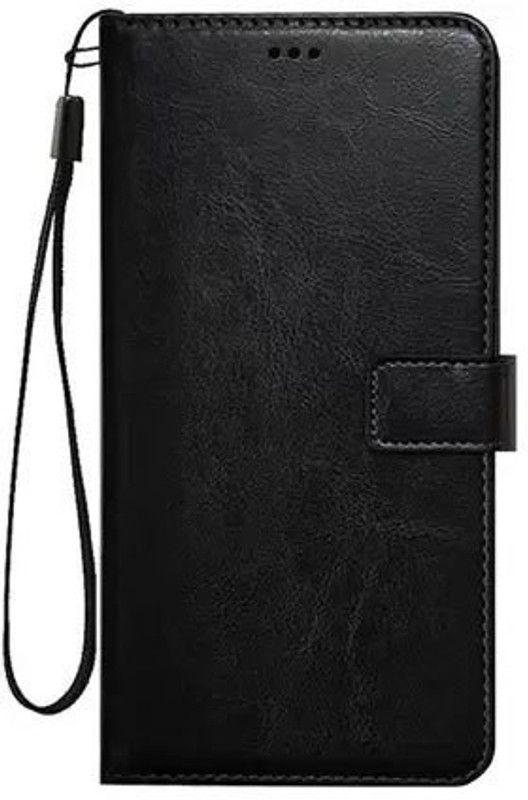 alphax Flip Cover for REALME 5PRO ( RMX1971)  (Black, Shock Proof, Pack of: 1)