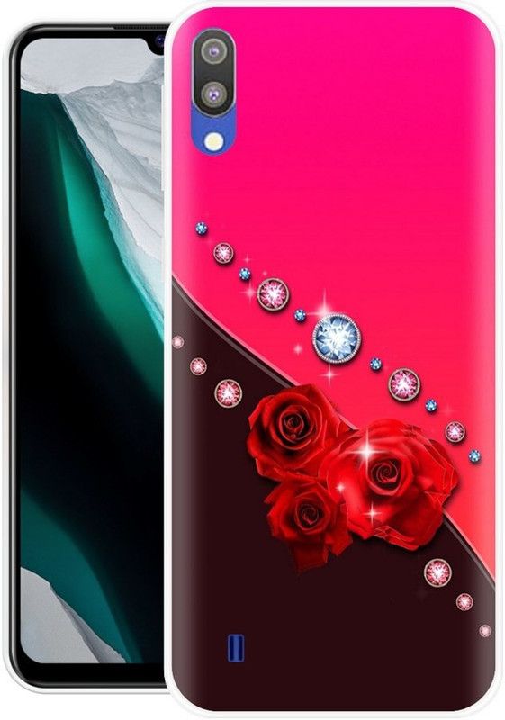 BLUEZAP Back Cover for Samsung Galaxy M10  (Pink, Maroon, Grip Case, Silicon, Pack of: 1)
