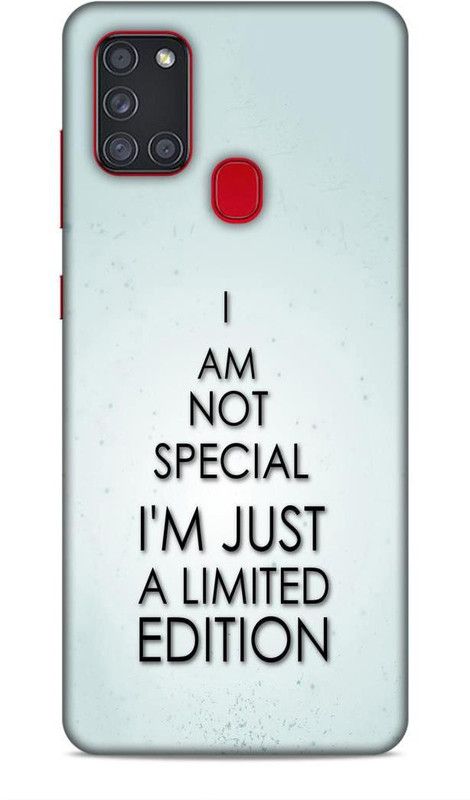 Samsidhi Back Cover for Samsung Galaxy A21s  (Silver, Black, Waterproof)