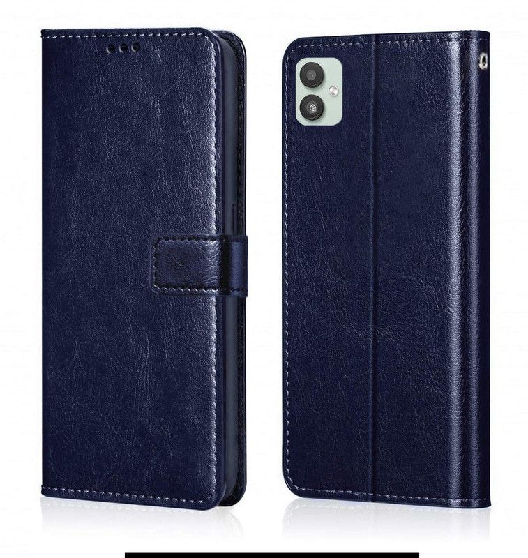 GLOVER Back Cover for SAMSUNG A04E  (Blue, Pack of: 1)