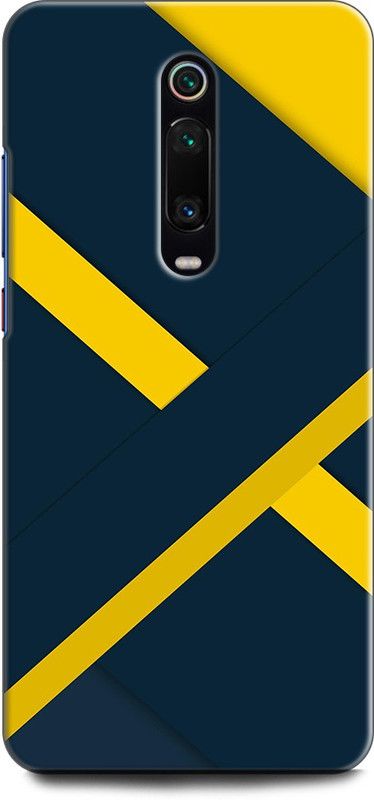 Wall Art Back Cover for Mi K20 Pro  (Blue, Yellow, Dual Protection, Pack of: 1)