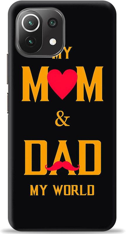 Swagr Back Cover for Mi 11 Lite  (Black, Shock Proof)