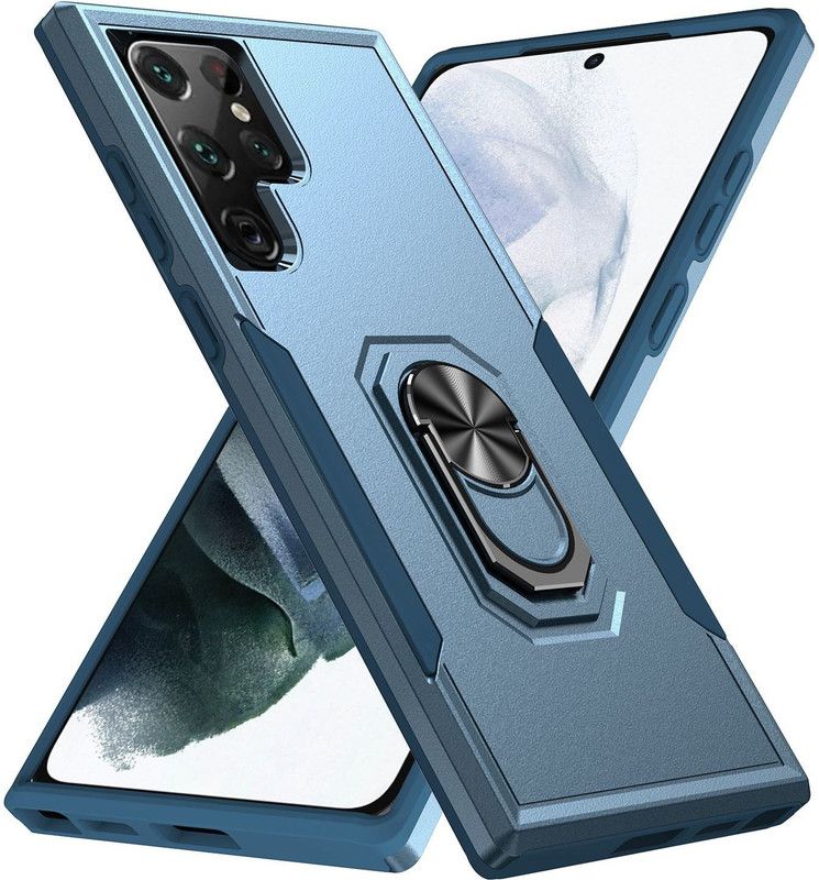 TURTLE Back Cover for Samsung Galaxy S22 ULTRA  (Blue, Dual Protection, Pack of: 1)