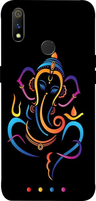 LIKELOOK Back Cover for Realme 3Pro, ( Ganeshji, Vinayak, Ganpati )  (Multicolor, Shock Proof, Pack of: 1)