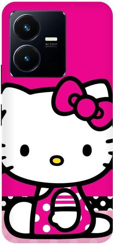 URCHIN Back Cover for Vivo Y22S Hello-Kitty-Cute-Kitty-Cartoon-274175  (Multicolor, Shock Proof, Pack of: 1)
