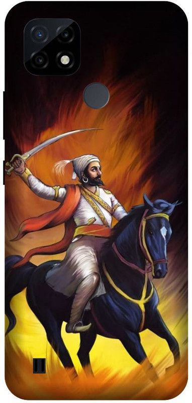 Yoprint Back Cover for REALME C21 shivaji rao Printed back Cover  (Multicolor, Hard Case, Pack of: 1)