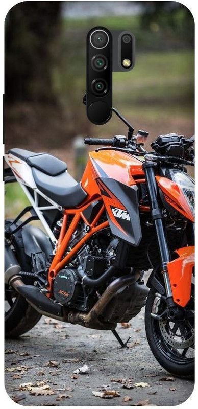 3D U PRINT Back Cover for POCO M2 ,MZB9919IN,MZB082JIN,MZB9922IN, KTM BIKE,BULLET  (Orange, Waterproof, Pack of: 1)