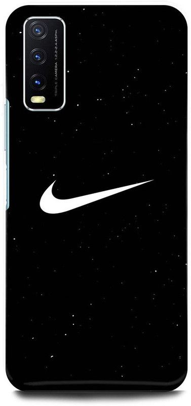 ZIGTOZAG SHOPPE Back Cover for vivo Y20A, V2101, NIKE, JUSTDOIT, BRAND, COOL, NICE, TREND, SPORTS FOOTBALL, CRICKET  (Black, Hard Case)
