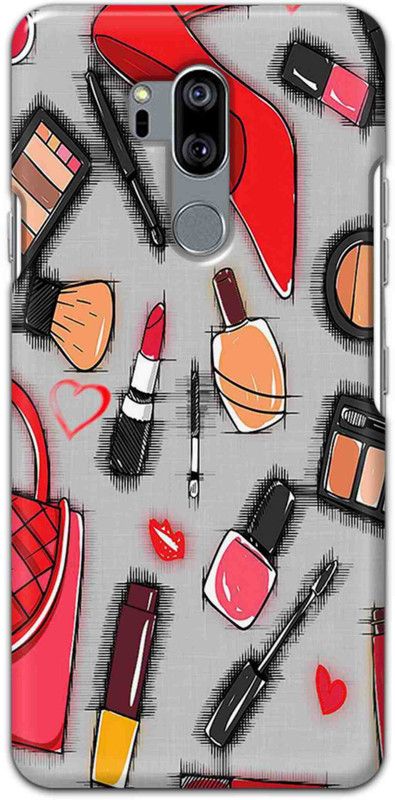 NDCOM Back Cover for LG G7+ ThinQ Girl Make Up Printed  (Multicolor, Hard Case, Pack of: 1)