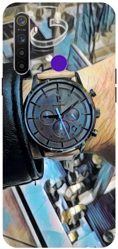 Wall Art Back Cover for Realme 5 Curren Watch, Luxury Watch, Fastion degine, Naviforch  (Multicolor, Dual Protection, Pack of: 1)