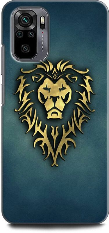 KEYCENT Back Cover for REDMI Note 10 LION, THE KING OF JUNGAL, LION FACE  (Multicolor, Pack of: 1)