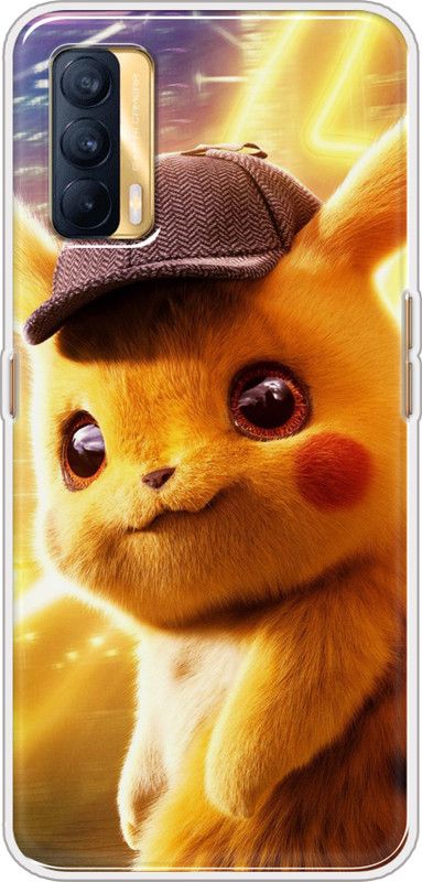 Hansviprint Back Cover for Realme V15  (Yellow, Grip Case, Silicon, Pack of: 1)