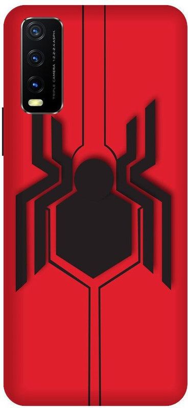 URCHIN Back Cover for Vivo Y20i Spiderman, Spiderman logo, Marval, superhero  (Multicolor, Shock Proof, Pack of: 1)