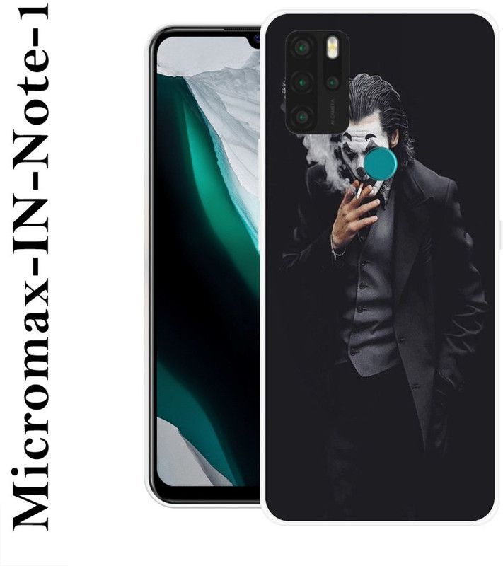 INDIALAND Back Cover for Micromax in Note 1  (Black, Grip Case, Silicon)