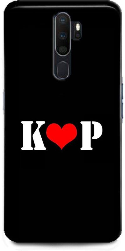 Afterglow Back Cover for OPPO A9 2020 K P, K LOVES P, NAME, LETTER, ALPHABET, KP LOVE, HART  (Multicolor, Shock Proof, Pack of: 1)